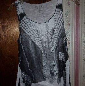 Black/white tank